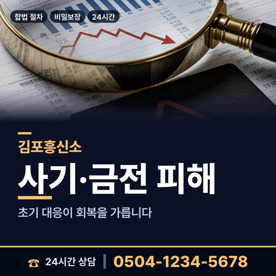김포 구래동 탐정비용 상담 안내
